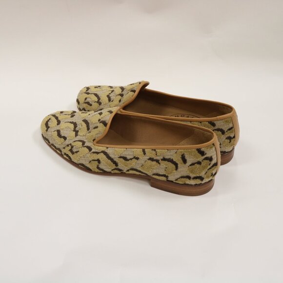 New Stubbs & Wootton Limited Edition Velvet Burnout Animal Print Size 7 Slippers - Picture 5 of 10